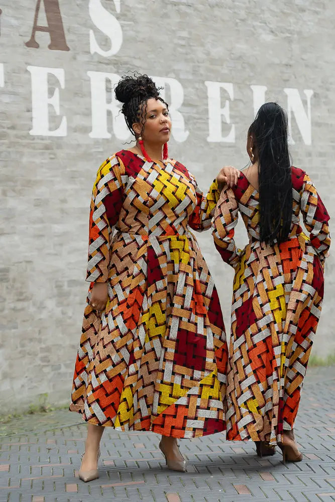 MOYO YELLOW AND ORANGE DRESS Women’s Dress