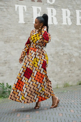 MOYO YELLOW AND ORANGE DRESS Women’s Dress