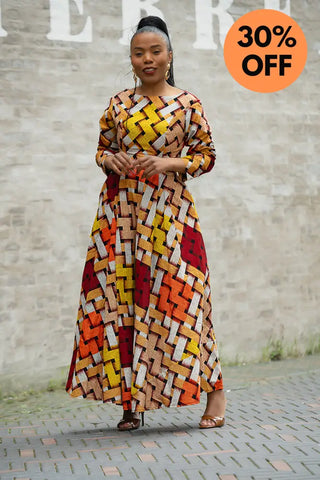 MOYO YELLOW AND ORANGE DRESS Women’s Dress