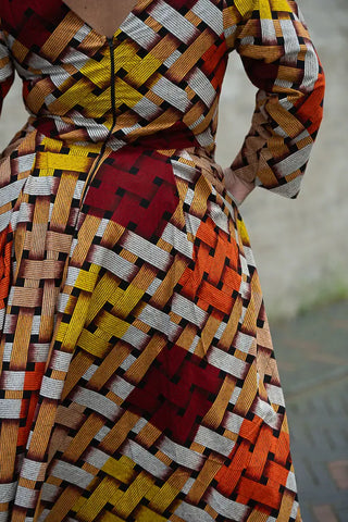 MOYO YELLOW AND ORANGE DRESS Women’s Dress