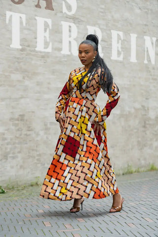 MOYO YELLOW AND ORANGE DRESS Women’s Dress