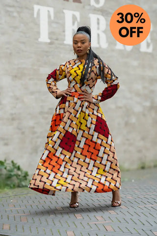 MOYO YELLOW AND ORANGE DRESS Women’s Dress