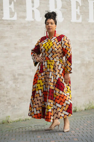 MOYO YELLOW AND ORANGE DRESS Women’s Dress