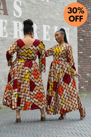 MOYO YELLOW AND ORANGE DRESS Women’s Dress