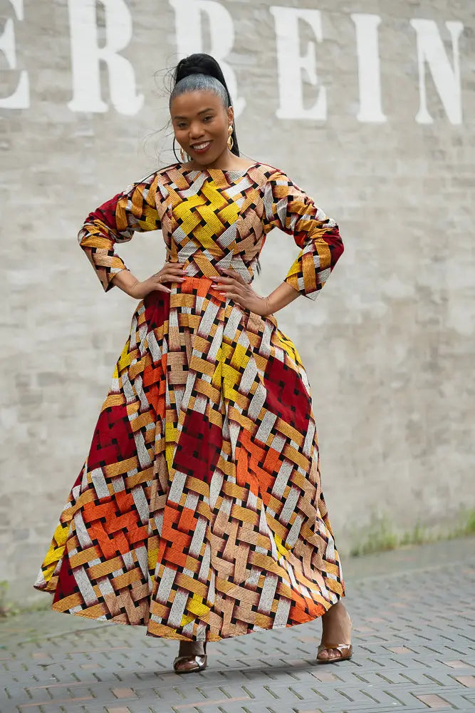 MOYO YELLOW AND ORANGE DRESS Women’s Dress