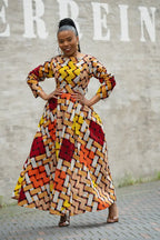 MOYO YELLOW AND ORANGE DRESS Women’s Dress