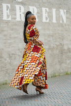 MOYO YELLOW AND ORANGE DRESS Women’s Dress