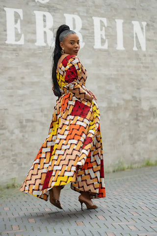 MOYO YELLOW AND ORANGE DRESS Women’s Dress