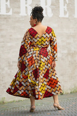 MOYO YELLOW AND ORANGE DRESS Women’s Dress