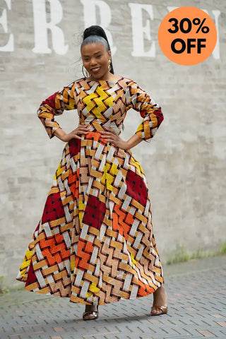 MOYO YELLOW AND ORANGE DRESS Women’s Dress