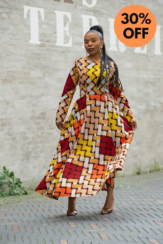 MOYO YELLOW AND ORANGE DRESS Women’s Dress