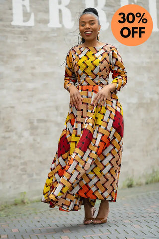 MOYO YELLOW AND ORANGE DRESS Women’s Dress