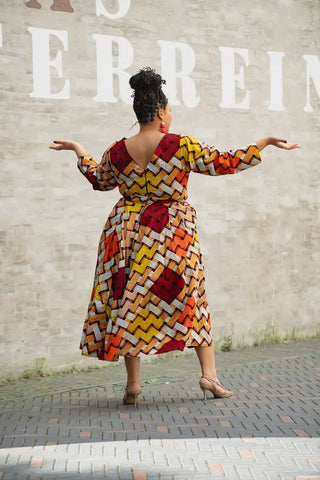 MOYO YELLOW AND ORANGE DRESS Women’s Dress