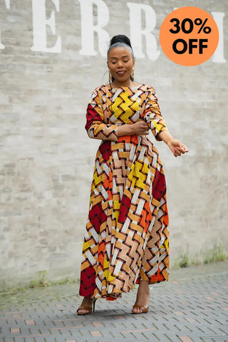 MOYO YELLOW AND ORANGE DRESS Women’s Dress