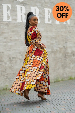 MOYO YELLOW AND ORANGE DRESS Women’s Dress