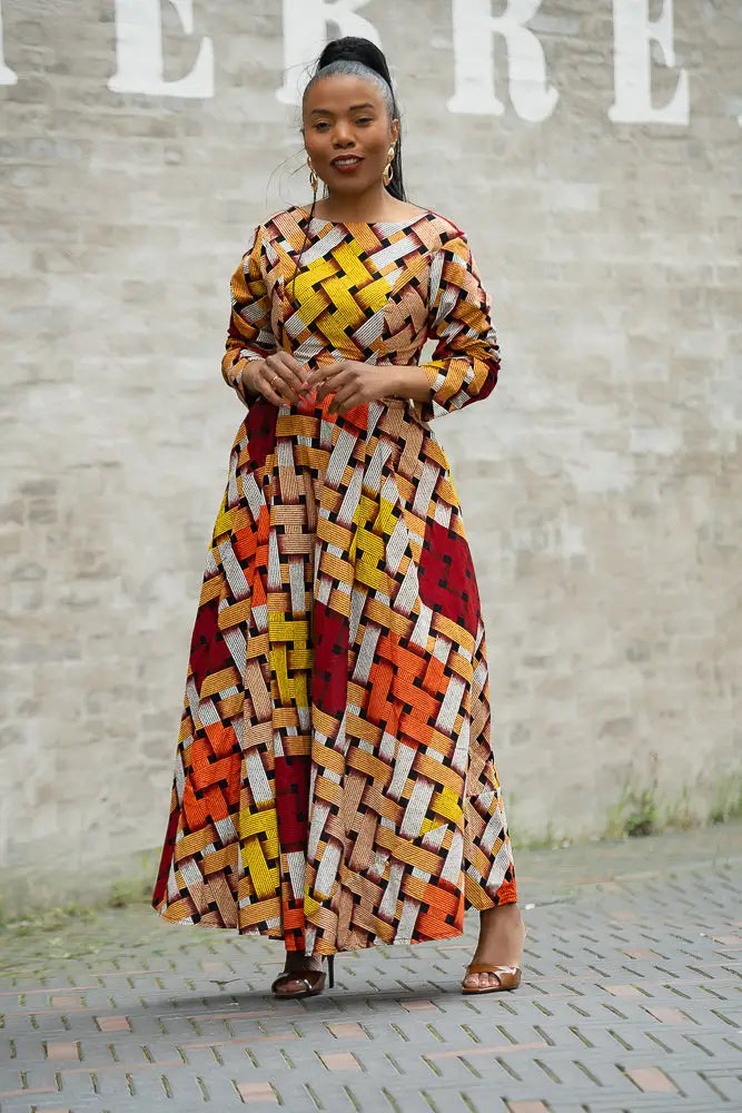 MOYO YELLOW AND ORANGE DRESS Women’s Dress