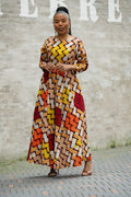 MOYO YELLOW AND ORANGE DRESS Women’s Dress