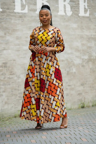 MOYO YELLOW AND ORANGE DRESS Women’s Dress