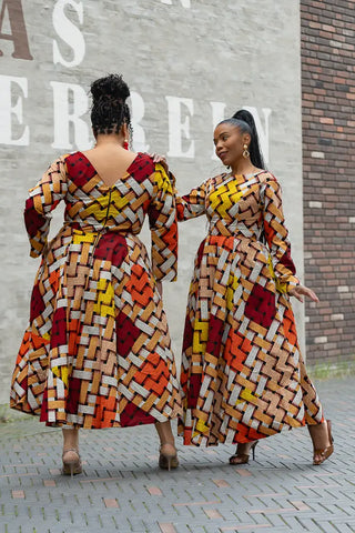 MOYO YELLOW AND ORANGE DRESS Women’s Dress