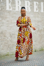 MOYO YELLOW AND ORANGE DRESS Women’s Dress
