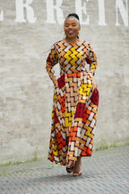 MOYO YELLOW AND ORANGE DRESS Women’s Dress