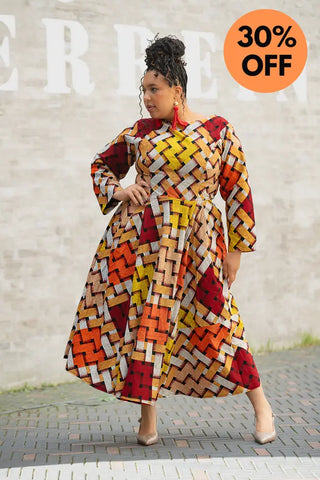 MOYO YELLOW AND ORANGE DRESS Women’s Dress