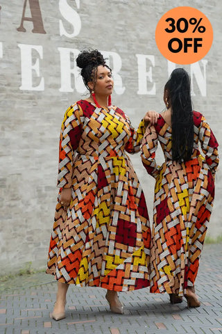 MOYO YELLOW AND ORANGE DRESS Women’s Dress