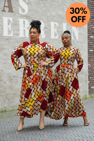 MOYO YELLOW AND ORANGE DRESS Women’s Dress