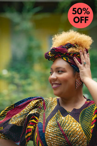 Nefertiti Brown Flare Dress