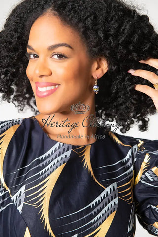 Nefertiti Ghana Stone Earrings Accessories