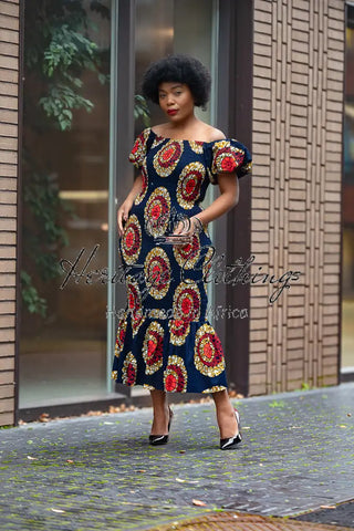 Nomfundo Midi Smocked Dress