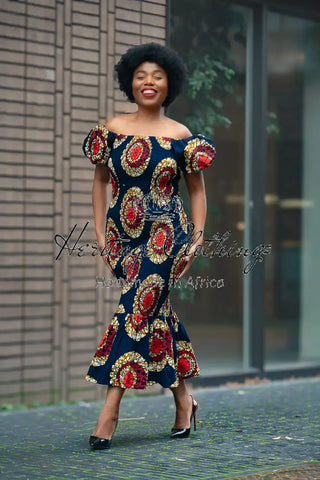 Nomfundo Midi Smocked Dress