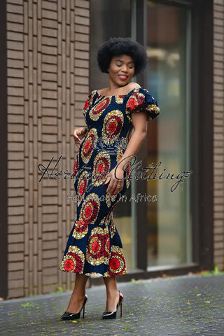 Nomfundo Midi Smocked Dress
