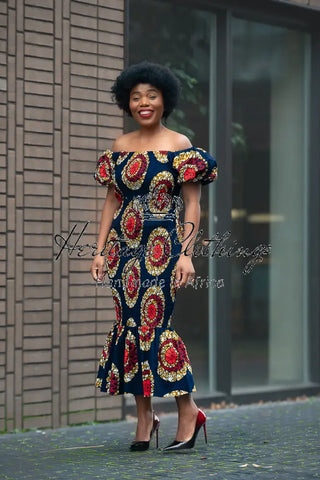 Nomfundo Midi Smocked Dress