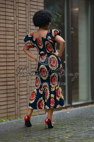 Nomfundo Midi Smocked Dress