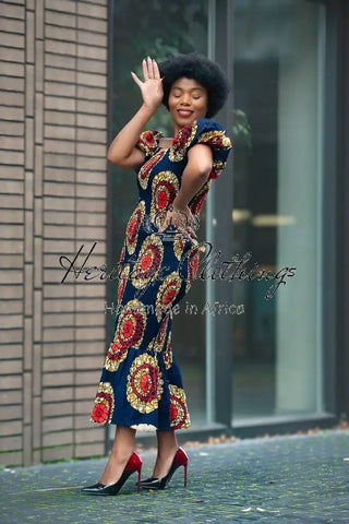 Nomfundo Midi Smocked Dress