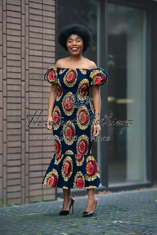 Nomfundo Midi Smocked Dress