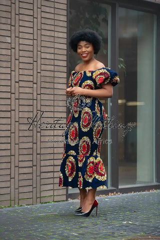 Nomfundo Midi Smocked Dress