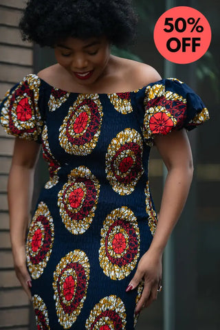 Nomfundo Midi Smocked Dress