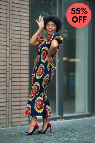 Nomfundo Midi Smocked Dress