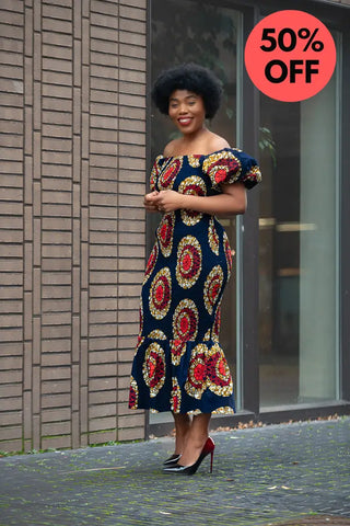 Nomfundo Midi Smocked Dress