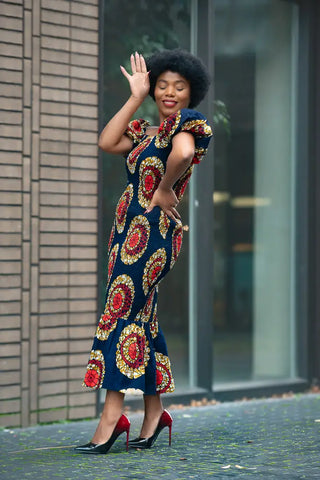 Nomfundo Midi Smocked Dress