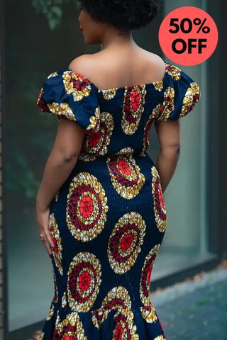 Nomfundo Midi Smocked Dress