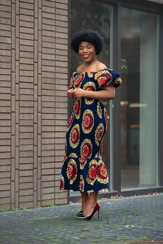 Nomfundo Midi Smocked Dress