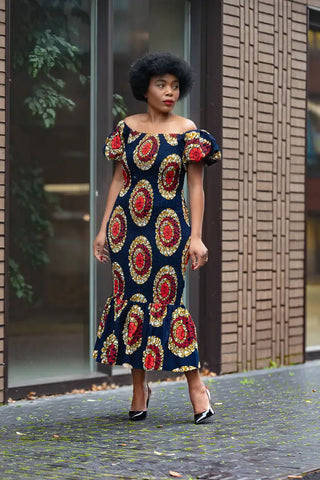 Nomfundo Midi Smocked Dress