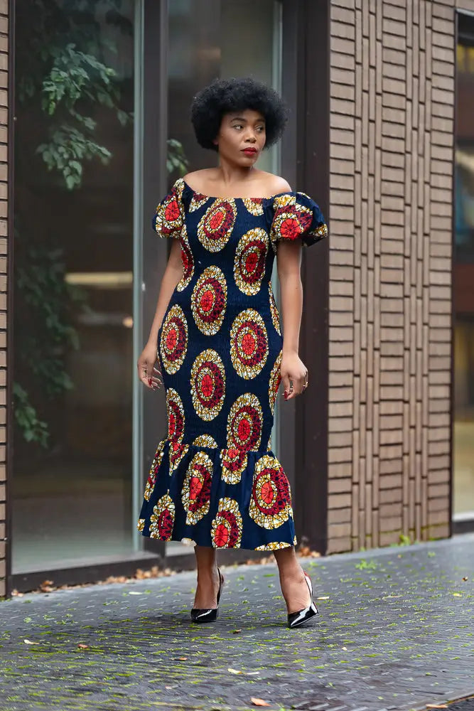 Nomfundo Midi Smocked Dress