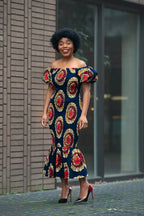 Nomfundo Midi Smocked Dress