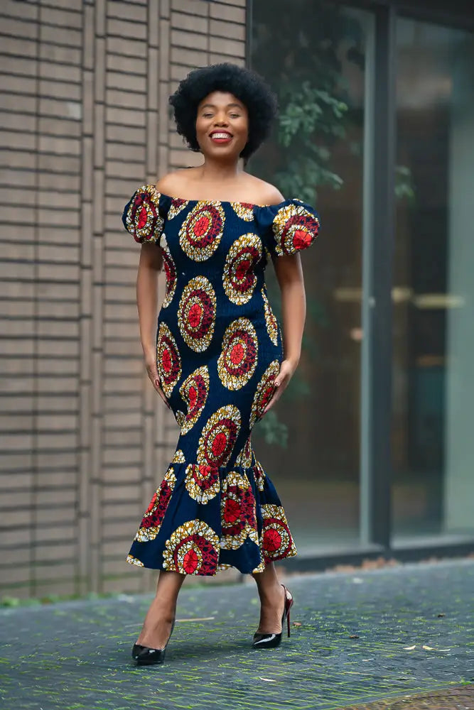 Nomfundo Midi Smocked Dress