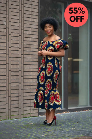 Nomfundo Midi Smocked Dress