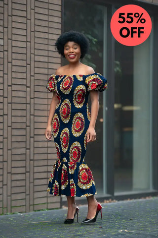 Nomfundo Midi Smocked Dress